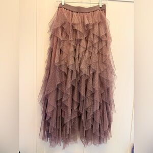 Anthropologie Ruffle Skirt